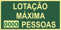 M-2
INDICAÇÃO DE LOTAÇÃO MÁXIMA ADMITIDA NO RECINTO DE REUNIÃO DE PÚBLICO